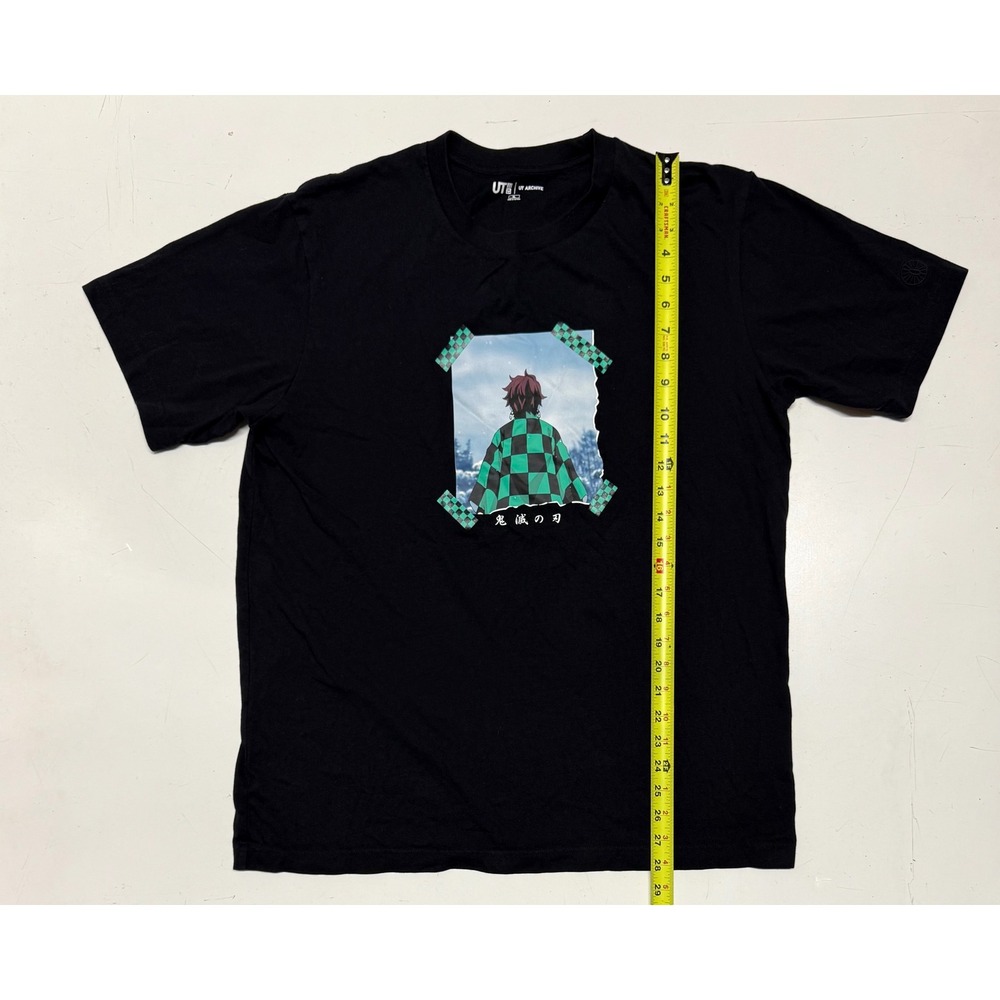 UNIQLO UT Archive Black Graphic T Shirt‎ Tanjiro Demon Slayer Anime XL